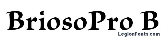 шрифт BriosoPro Bold, бесплатный шрифт BriosoPro Bold, предварительный просмотр шрифта BriosoPro Bold