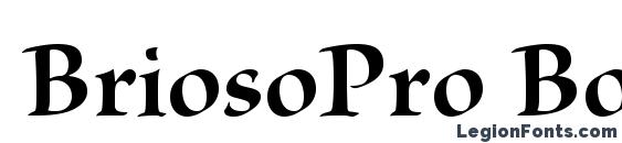 шрифт BriosoPro BoldDisp, бесплатный шрифт BriosoPro BoldDisp, предварительный просмотр шрифта BriosoPro BoldDisp
