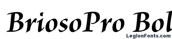 BriosoPro BoldItSubh font, free BriosoPro BoldItSubh font, preview BriosoPro BoldItSubh font