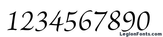 Шрифт BriosoPro Italic, Шрифты для цифр и чисел
