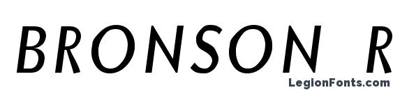 шрифт BRONSON Regular, бесплатный шрифт BRONSON Regular, предварительный просмотр шрифта BRONSON Regular