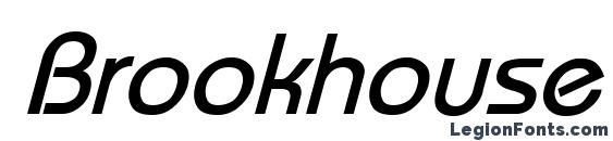 шрифт Brookhouse Italic, бесплатный шрифт Brookhouse Italic, предварительный просмотр шрифта Brookhouse Italic