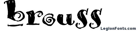 шрифт Brouss, бесплатный шрифт Brouss, предварительный просмотр шрифта Brouss