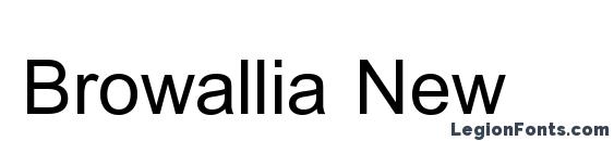 Browallia New Font