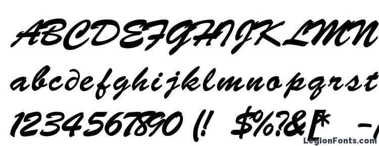 glyphs Brushscr font, сharacters Brushscr font, symbols Brushscr font, character map Brushscr font, preview Brushscr font, abc Brushscr font, Brushscr font
