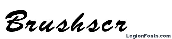 Brushscr font, free Brushscr font, preview Brushscr font