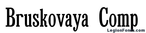Bruskovaya Comp Plain font, free Bruskovaya Comp Plain font, preview Bruskovaya Comp Plain font