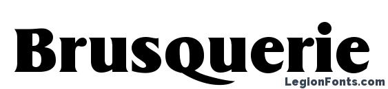 Brusquerie Display SSi Font