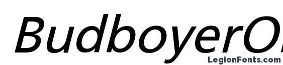 шрифт BudboyerObl Nor, бесплатный шрифт BudboyerObl Nor, предварительный просмотр шрифта BudboyerObl Nor