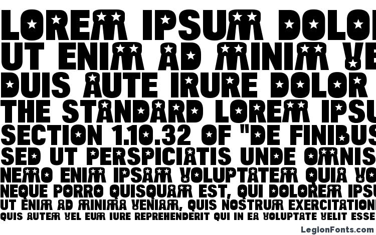 specimens BulltoadStar Regular font, sample BulltoadStar Regular font, an example of writing BulltoadStar Regular font, review BulltoadStar Regular font, preview BulltoadStar Regular font, BulltoadStar Regular font