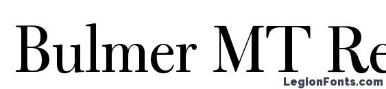 Bulmer MT Regular Display Font