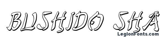 Bushido Shadow Italic Font