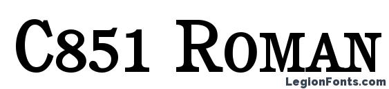 C851 Roman Smc Bold Font