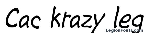 Cac krazy legs font, free Cac krazy legs font, preview Cac krazy legs font