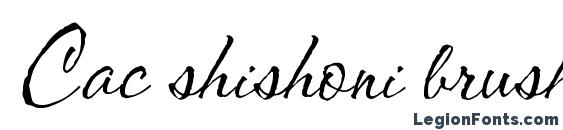 Cac shishoni brush Font