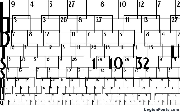 Шрифт Calendar Normal скачать бесплатно / LegionFonts
