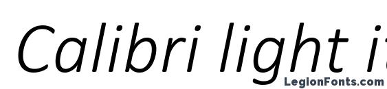 calibri light italic font free download mac