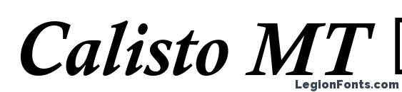 Calisto MT Полужирный Курсив font, free Calisto MT Полужирный Курсив font, preview Calisto MT Полужирный Курсив font