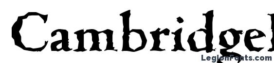 CambridgeRandom Bold Font