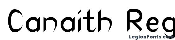 Canaith Regular font, free Canaith Regular font, preview Canaith Regular font