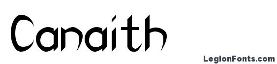 шрифт Canaith, бесплатный шрифт Canaith, предварительный просмотр шрифта Canaith