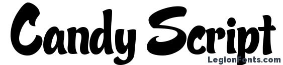 шрифт Candy Script, бесплатный шрифт Candy Script, предварительный просмотр шрифта Candy Script