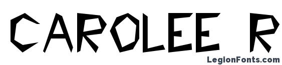 шрифт CAROLEE Regular, бесплатный шрифт CAROLEE Regular, предварительный просмотр шрифта CAROLEE Regular