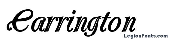 шрифт Carrington, бесплатный шрифт Carrington, предварительный просмотр шрифта Carrington