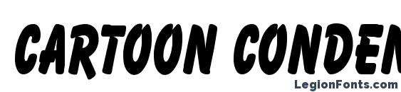 шрифт Cartoon Condensed, бесплатный шрифт Cartoon Condensed, предварительный просмотр шрифта Cartoon Condensed