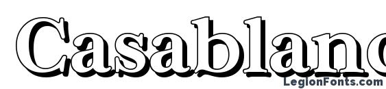 CasablancaShadow Bold Font, Cool Fonts
