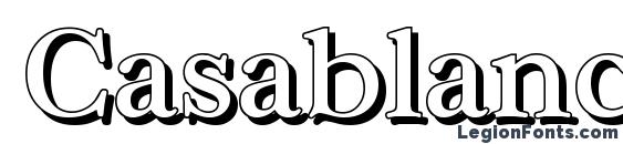 CasablancaShadow Regular font, free CasablancaShadow Regular font, preview CasablancaShadow Regular font