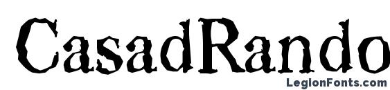 шрифт CasadRandom Medium Regular, бесплатный шрифт CasadRandom Medium Regular, предварительный просмотр шрифта CasadRandom Medium Regular