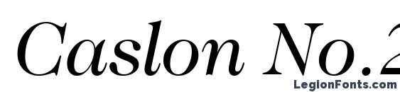 Caslon No.224 Book Italic BT Font