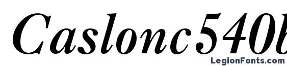 Caslonc540bt bolditalic Font