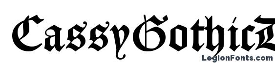 CassyGothicDB Normal Font, Tattoo Fonts