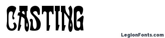 шрифт Casting, бесплатный шрифт Casting, предварительный просмотр шрифта Casting