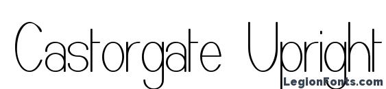 Шрифт Castorgate Upright