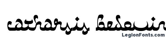 Catharsis bedouin font, free Catharsis bedouin font, preview Catharsis bedouin font