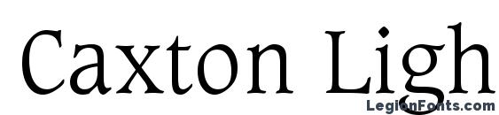 Caxton Light BT Font
