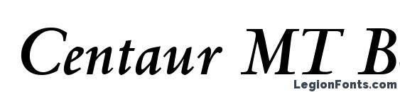 Centaur MT BoldItalic Font