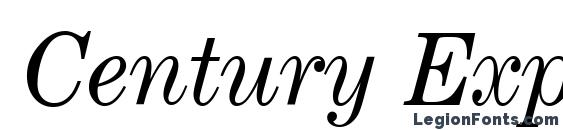 шрифт Century Expanded Italic, бесплатный шрифт Century Expanded Italic, предварительный просмотр шрифта Century Expanded Italic