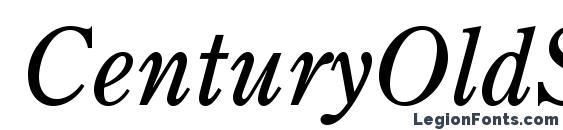 Шрифт CenturyOldStyleStd Italic