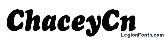 ChaceyCnd Heavy Italic Font