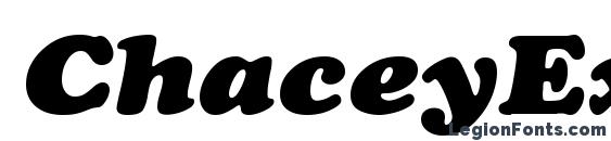 ChaceyExt Heavy Italic Font