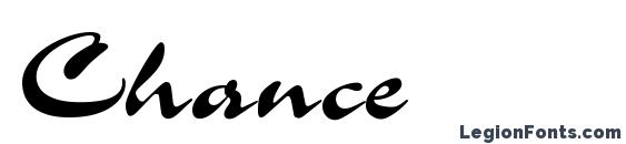шрифт Chance, бесплатный шрифт Chance, предварительный просмотр шрифта Chance