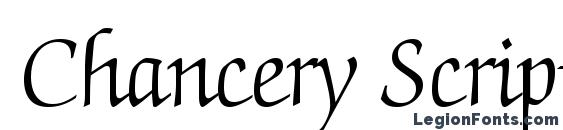 Chancery Script Light SSi Light Font, Cursive Fonts
