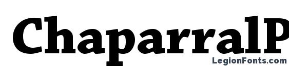 ChaparralPro Bold Font