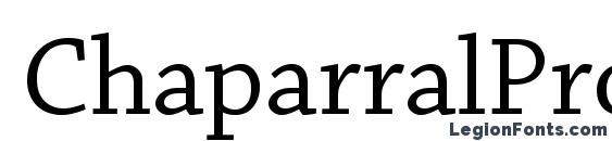 ChaparralPro Regular Font