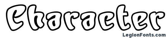 Character Open Font