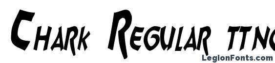шрифт Chark Regular ttnorm, бесплатный шрифт Chark Regular ttnorm, предварительный просмотр шрифта Chark Regular ttnorm